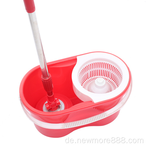 Reinigen Spin -Mop -Magie mit Plastikeimer